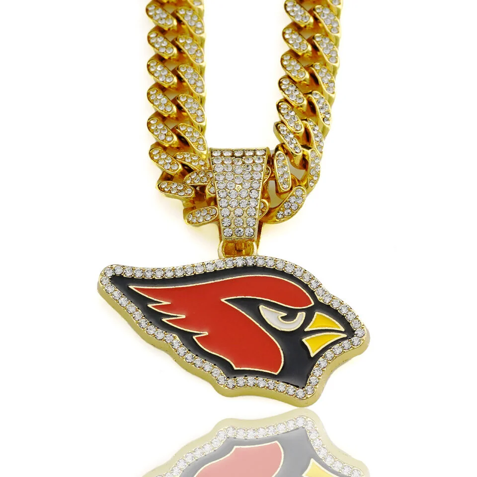 Arizona Cardinals Pendant Necklace - U-jersey