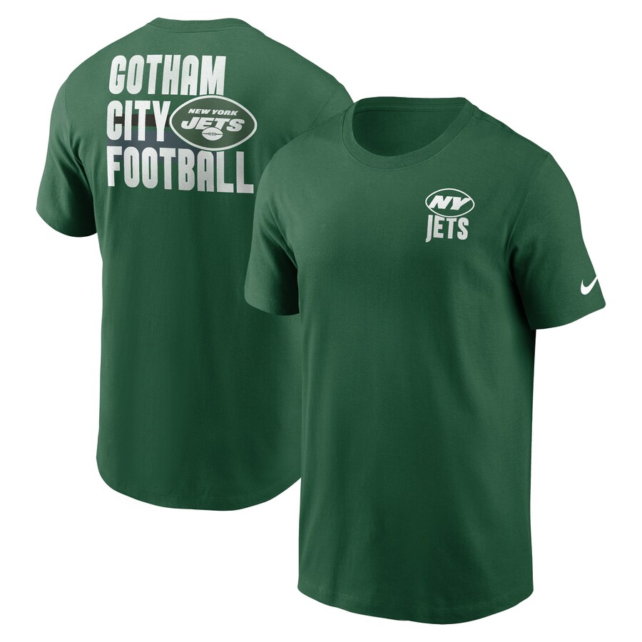 Men's New York Jets Nike Kelly Green Rewind Logo Essential T-Shirt - U-jersey
