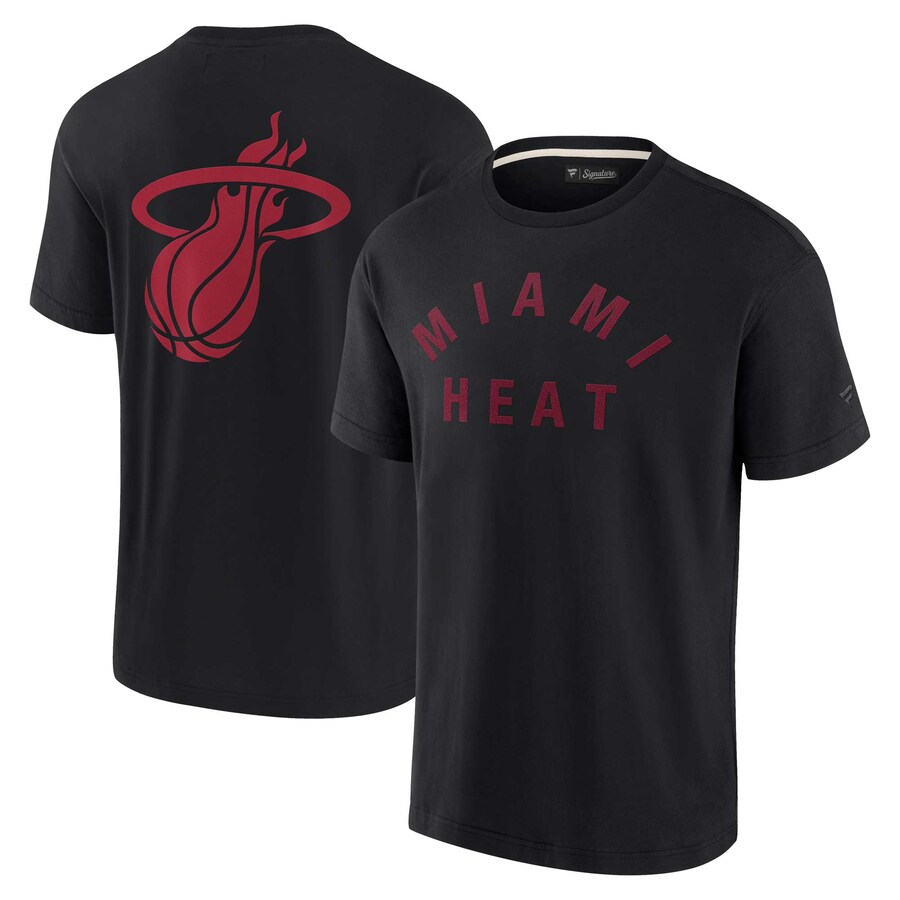 Unisex Miami Heat Fanatics Black Elements Super Soft Short Sleeve T-Shirt - U-jersey