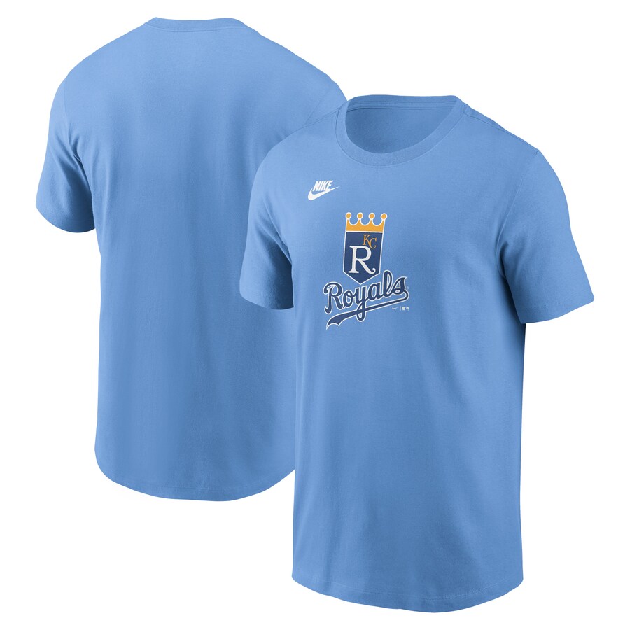 Men's Kansas City Royals Nike Light Blue Cooperstown Collection Team Logo T-Shirt - U-jersey