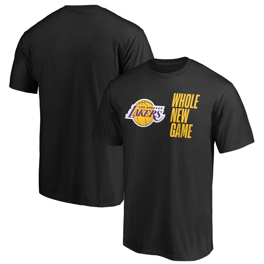 Men's Los Angeles Lakers Black Whole New Game Team T-Shirt - U-jersey