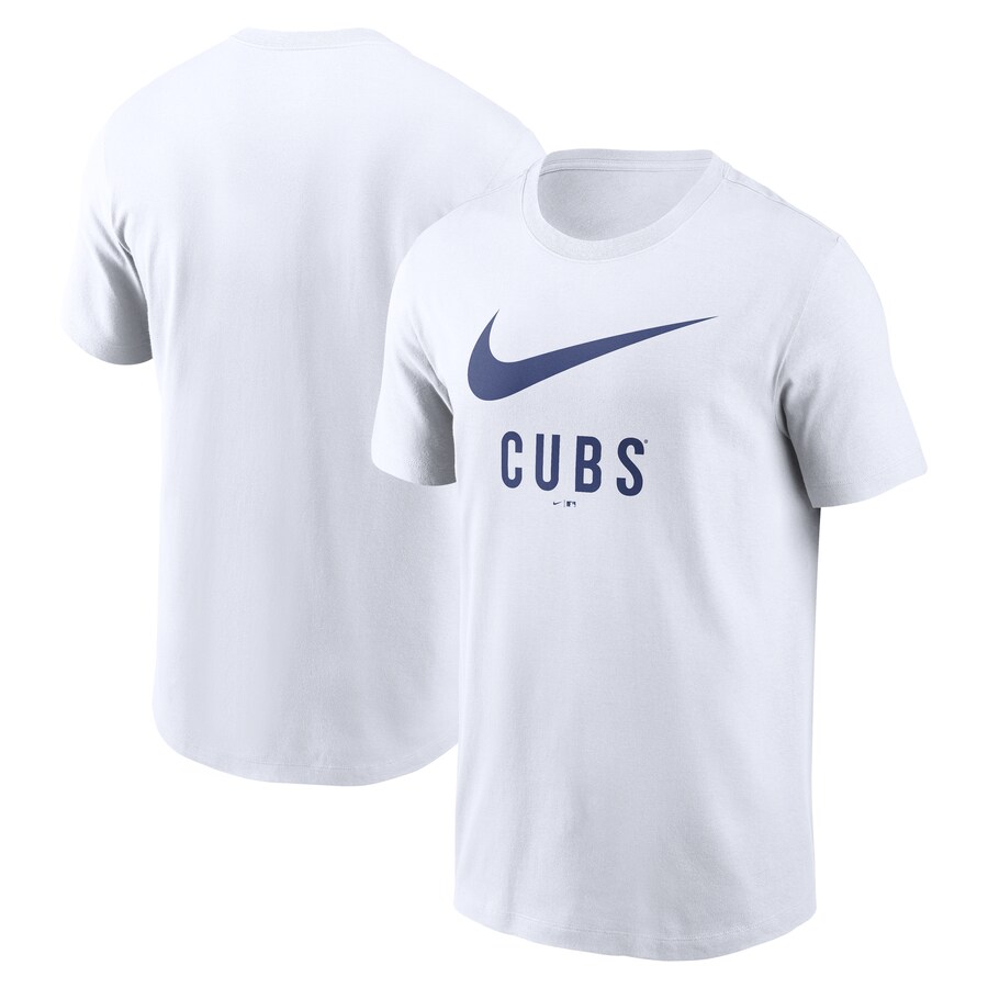 Men's Chicago Cubs Nike White Swoosh T-Shirt - U-jersey