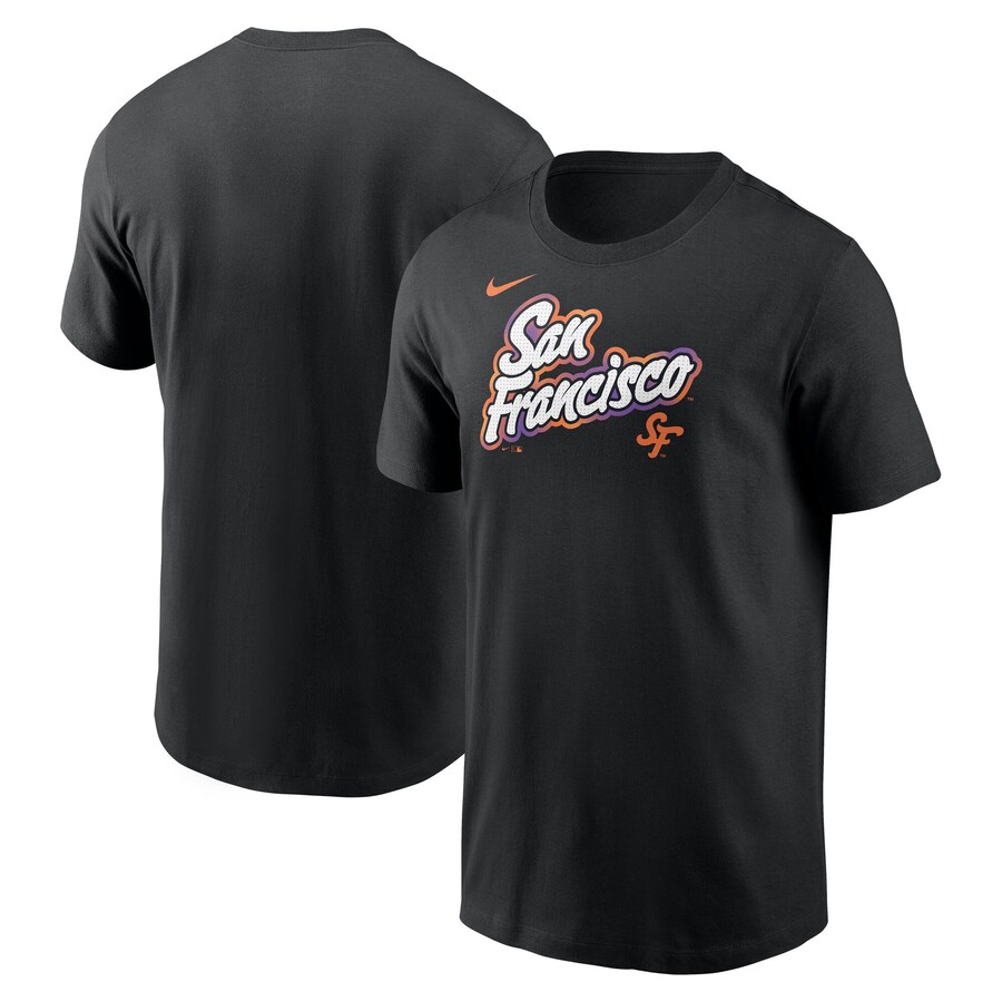 Men's San Francisco Giants Nike Black 2025 City Connect Wordmark T-Shirt - U-jersey