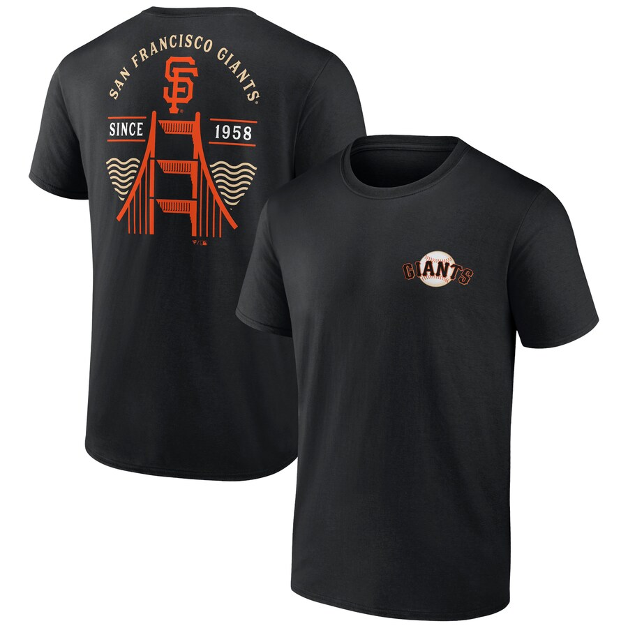 Men's San Francisco Giants Black Bring It Bridge T-Shirt - U-jersey