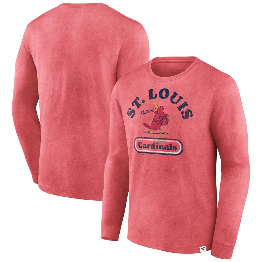 Men's St. Louis Cardinals Fanatics Red Circus Catch Long Sleeve T-Shirt - U-jersey
