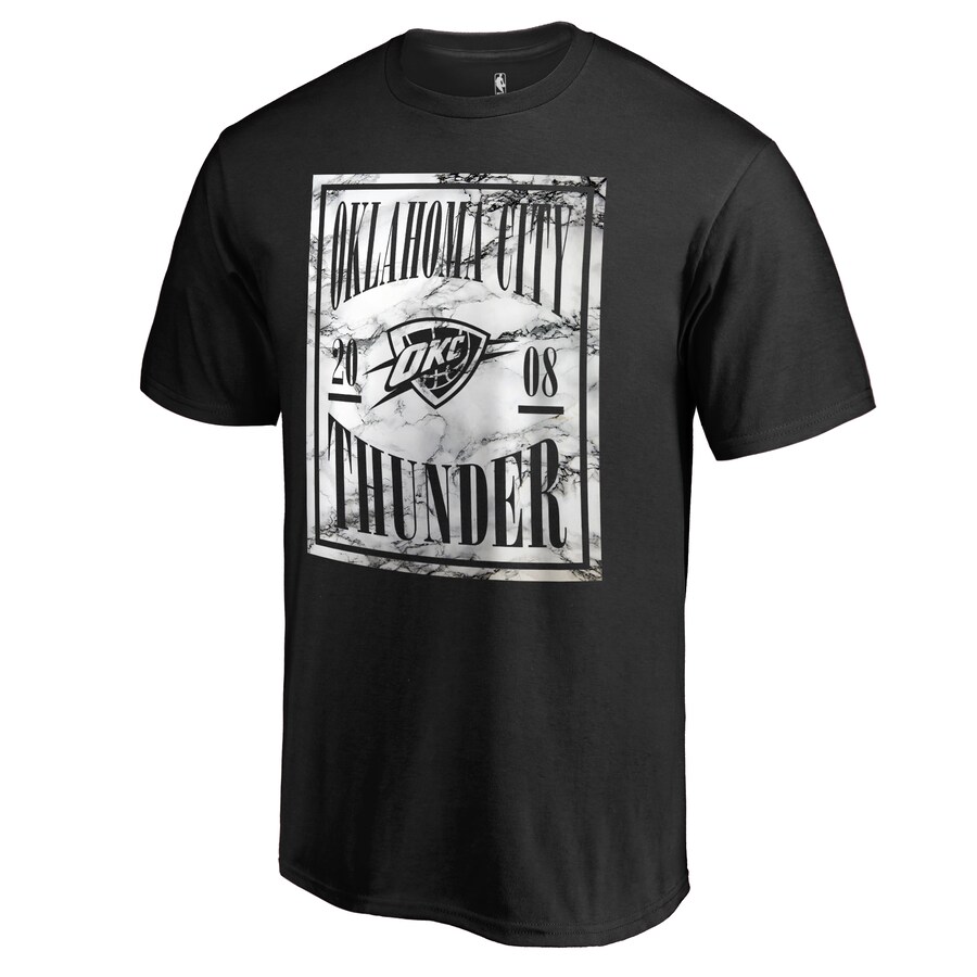 Men's Oklahoma City Thunder Black Court Vision T-Shirt - U-jersey