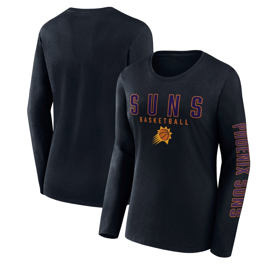 Women's Phoenix Suns Fanatics Black Top Baller Long Sleeve T-Shirt - U-jersey