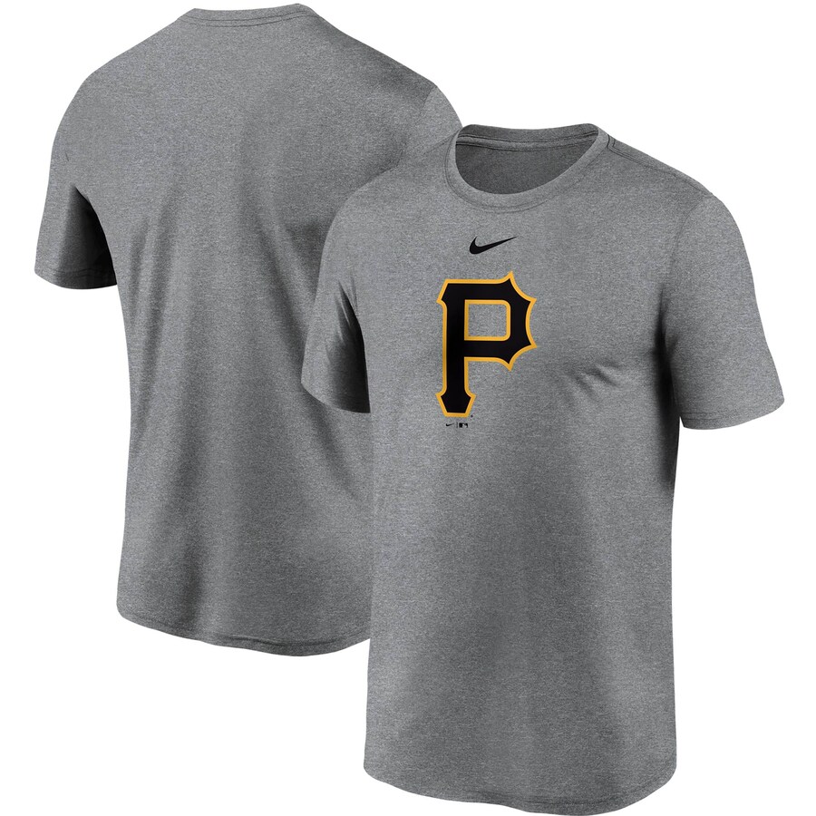 Men's Pittsburgh Pirates Nike Gray Large Logo Legend Performance T-Shirt - U-jersey