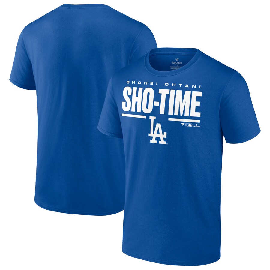 Men's Los Angeles Dodgers Shohei Ohtani Royal Sho-Time Horizontal T-Shirt - U-jersey