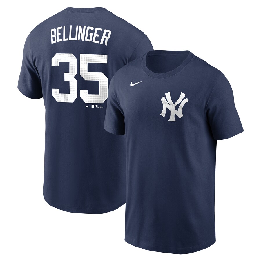 Men's New York Yankees Cody Bellinger Nike Navy Fuse Name & Number T-Shirt - U-jersey