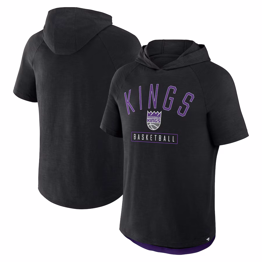 Men's Sacramento Kings Fanatics Black Pass Legend Hooded T-Shirt - U-jersey