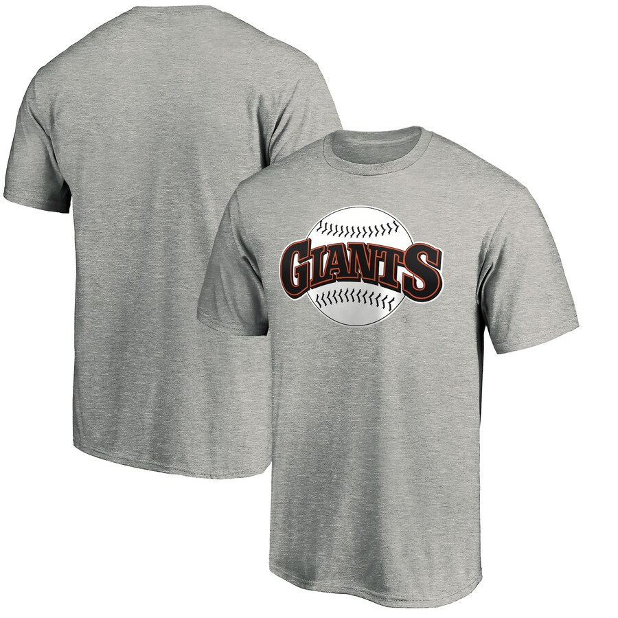 Men's San Francisco Giants Heathered Gray Cooperstown Collection Huntington Logo T-Shirt - U-jersey