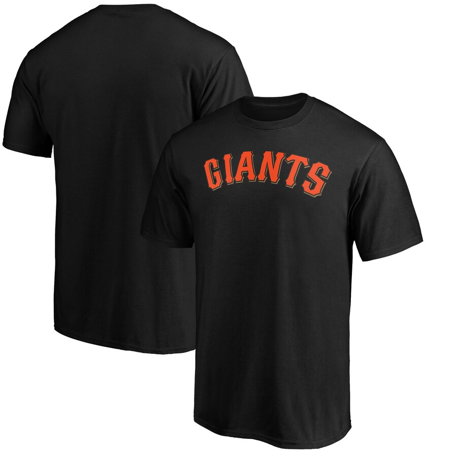 Men's San Francisco Giants Black Official Team Wordmark T-Shirt - U-jersey