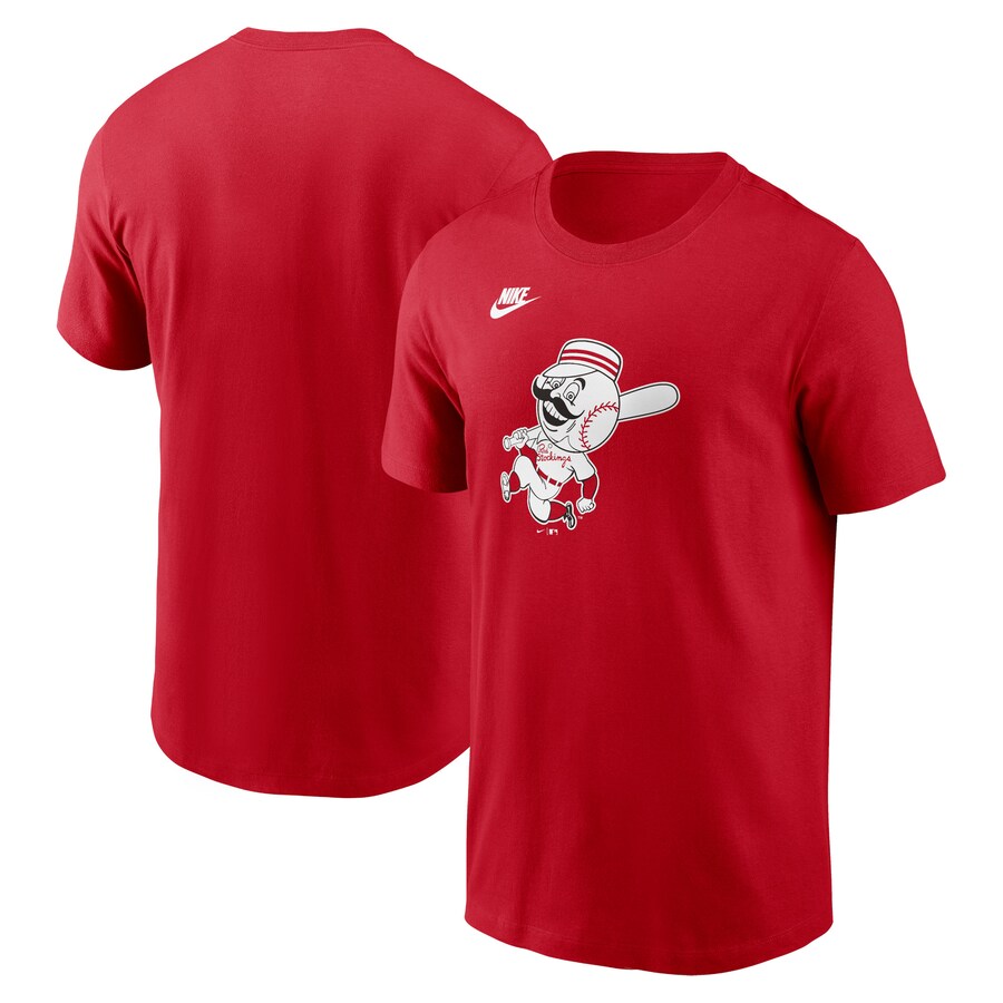Men's Cincinnati Reds Nike Red Cooperstown Collection Team Logo T-Shirt - U-jersey