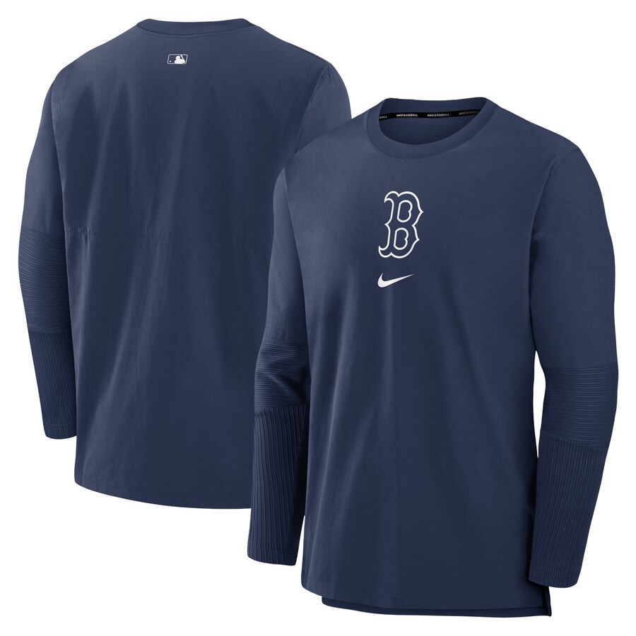 Men's Boston Red Sox Nike Navy Authentic Collection Player Performance Pullover Sweatshirt - U-jersey