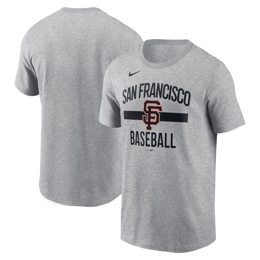 Men's San Francisco Giants Nike Heather Gray Arched T-Shirt - U-jersey