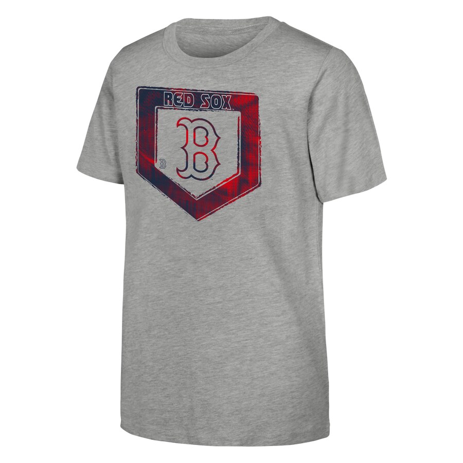 Youth Boston Red Sox Heather Gray Stolen Base T-Shirt - U-jersey