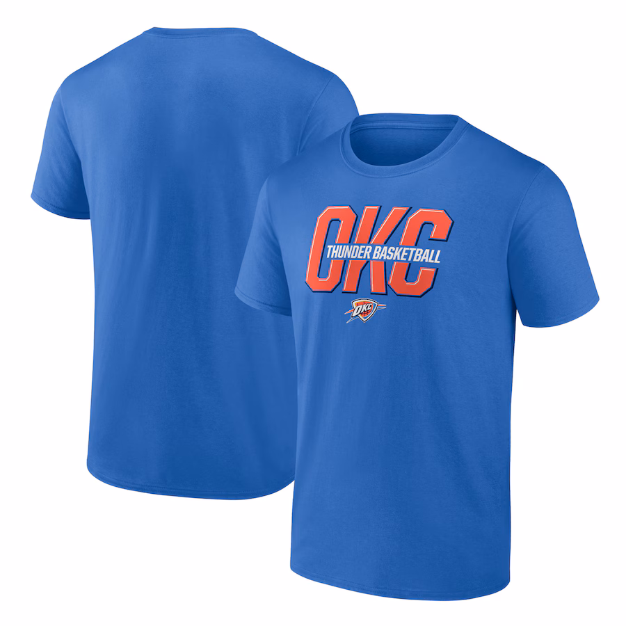 Men's Oklahoma City Thunder Blue Tip-Off T-Shirt - U-jersey