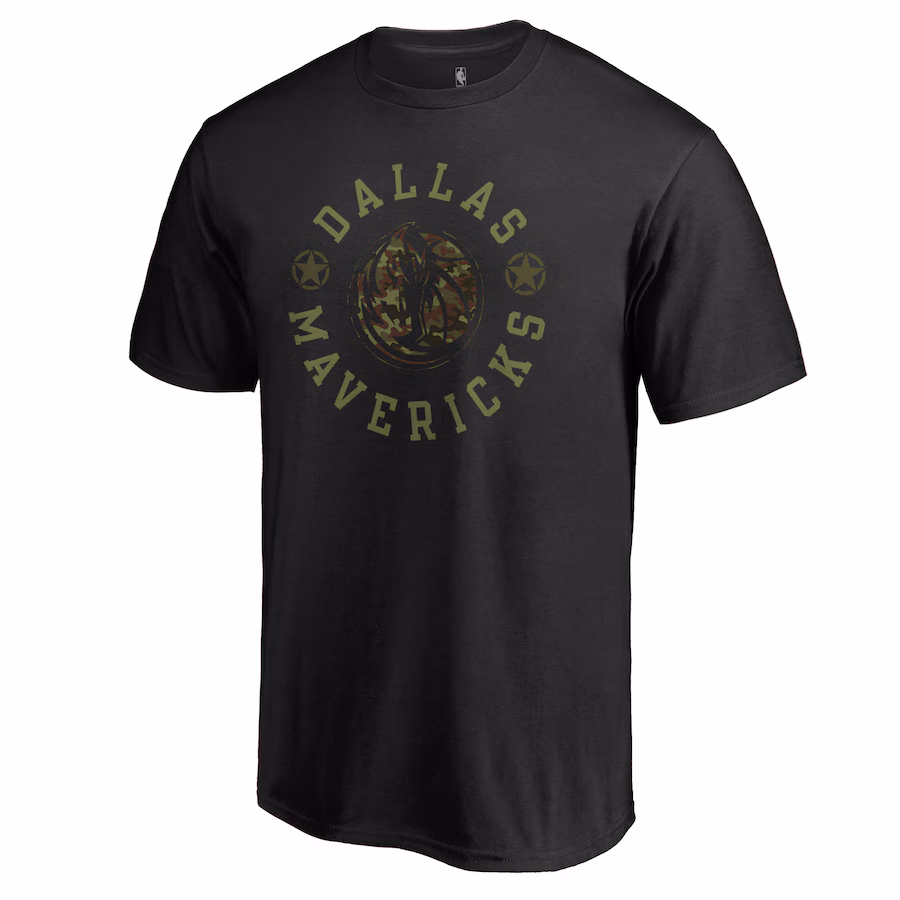 Men's Dallas Mavericks Black Liberty T-Shirt - U-jersey