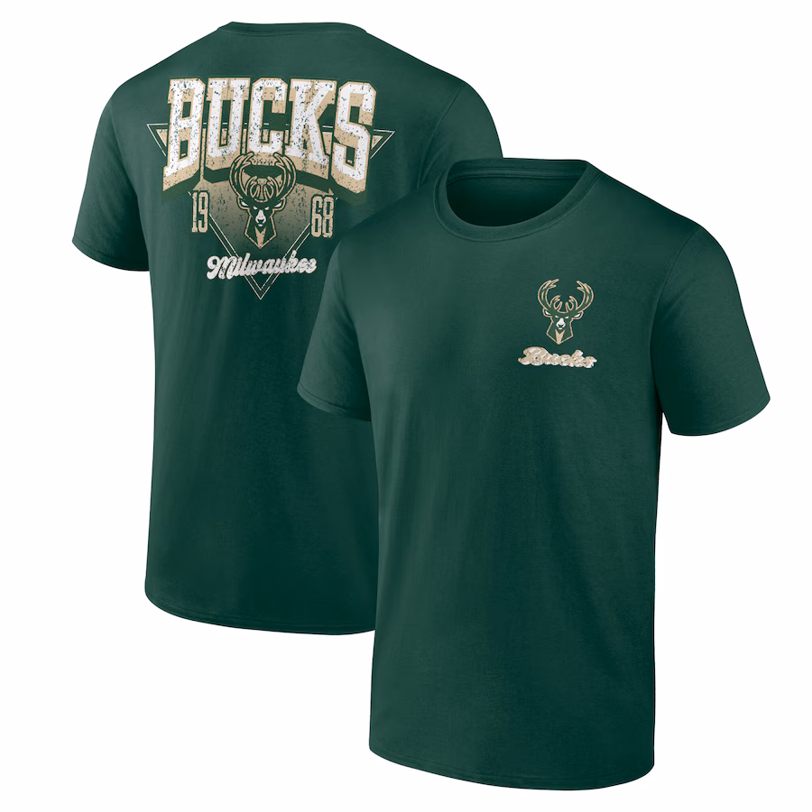 Men's Milwaukee Bucks Hunter Green Never Over T-Shirt - U-jersey