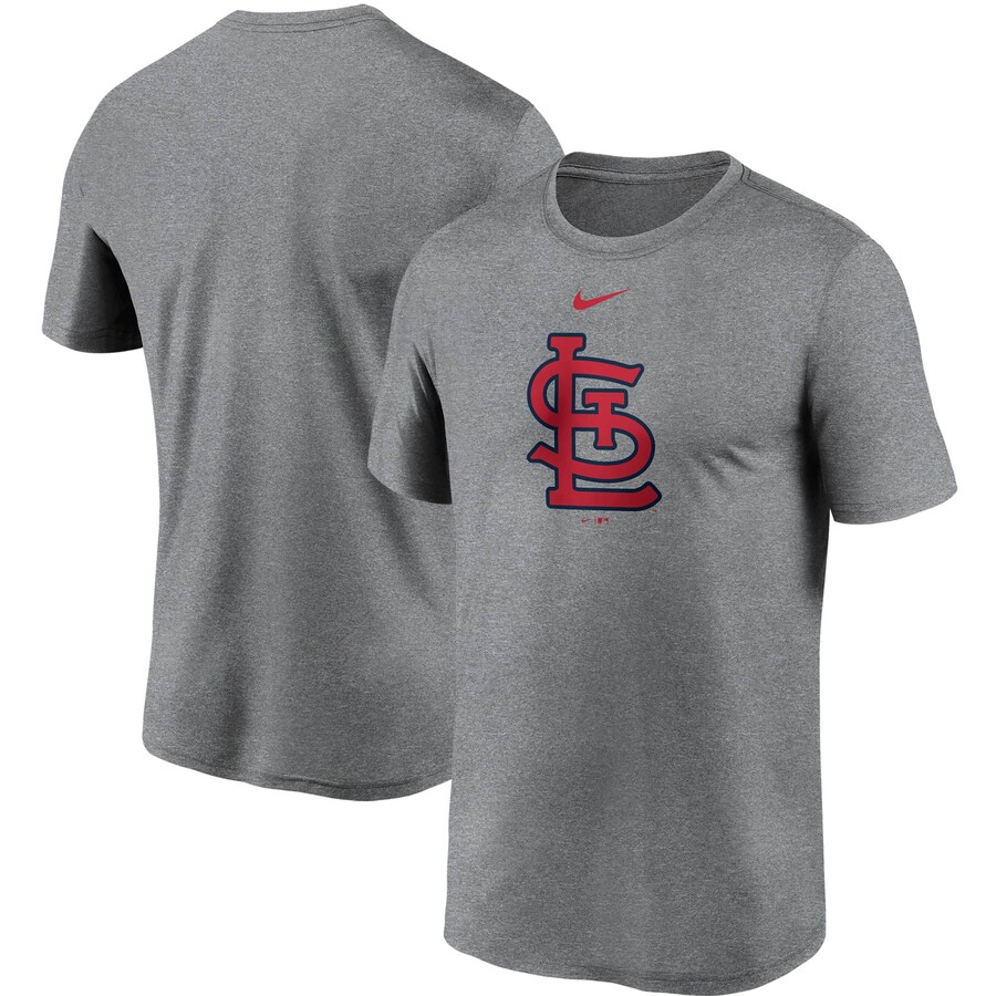 Men's St. Louis Cardinals Nike Gray Large Logo Legend Performance T-Shirt - U-jersey