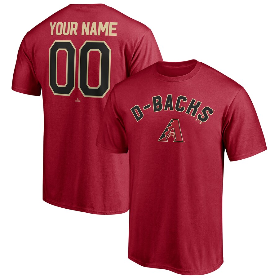 Men's Arizona Diamondbacks Red Personalized Team Winning Streak Name & Number T-Shirt - U-jersey