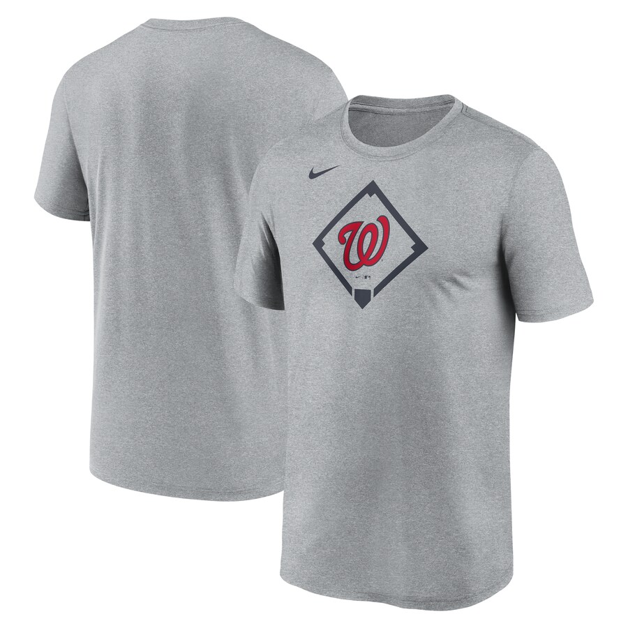 Men's Washington Nationals Nike Heather Gray Icon Legend Performance T-Shirt - U-jersey