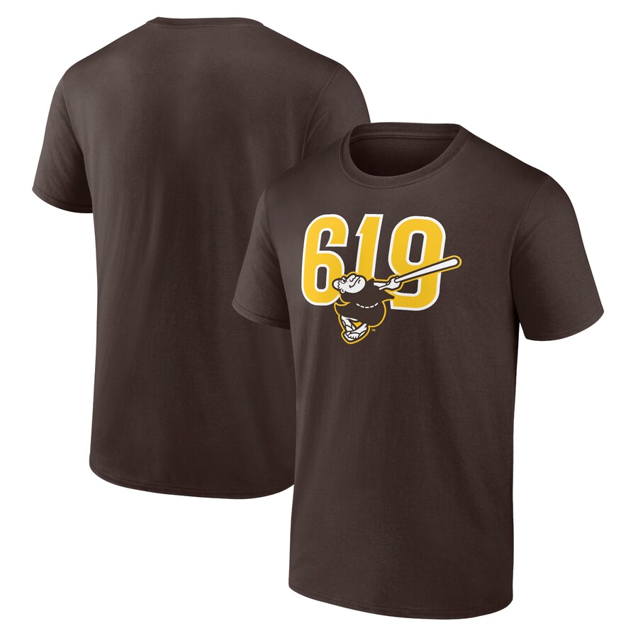 Men's San Diego Padres Brown 619 Beisbol T-Shirt - U-jersey