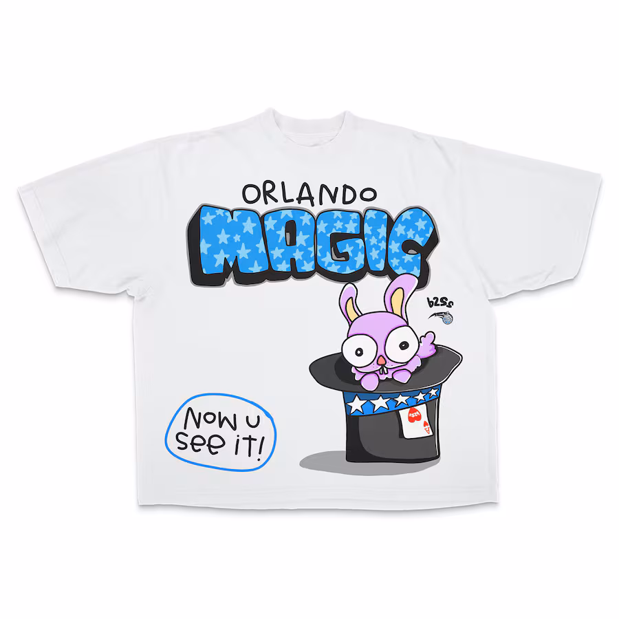 Unisex Orlando Magic  Cream Magic Trick Premium Vintage Boxy T-Shirt - U-jersey