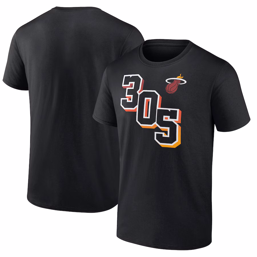 Men's Miami Heat Black Half Court Offense T-Shirt - U-jersey