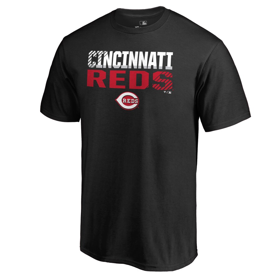 Men's Cincinnati Reds Black Fade Out T-Shirt - U-jersey