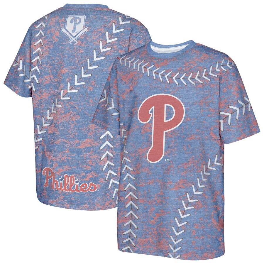 Youth Philadelphia Phillies Royal Slide Score Bold T-Shirt - U-jersey