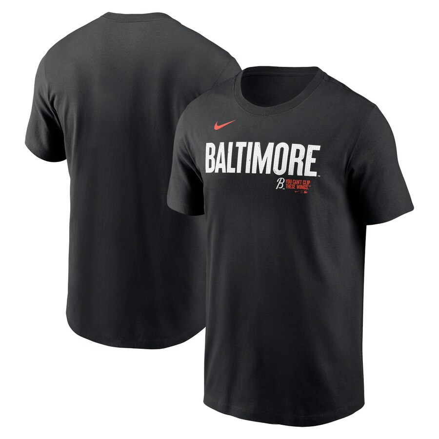 Men's Baltimore Orioles Nike Black City Connect Wordmark T-Shirt - U-jersey
