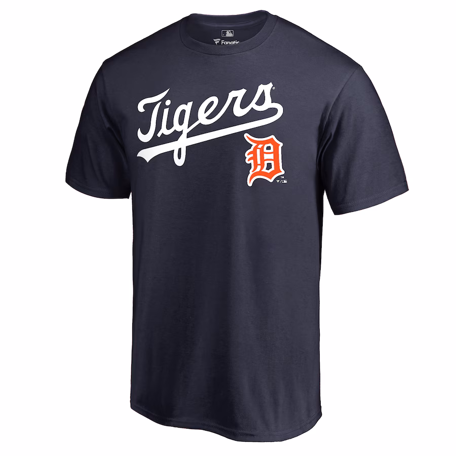 Men's Detroit Tigers Navy Cooperstown Collection Wahconah T-Shirt - U-jersey