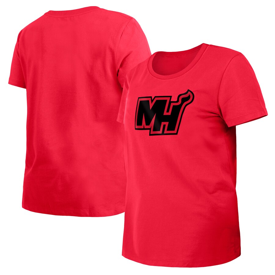Women's Miami Heat New Era Red 2023/24 City Edition T-Shirt - U-jersey