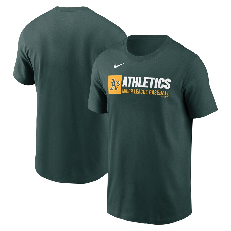 Men's Athletics Nike Green Team Block T-Shirt - U-jersey