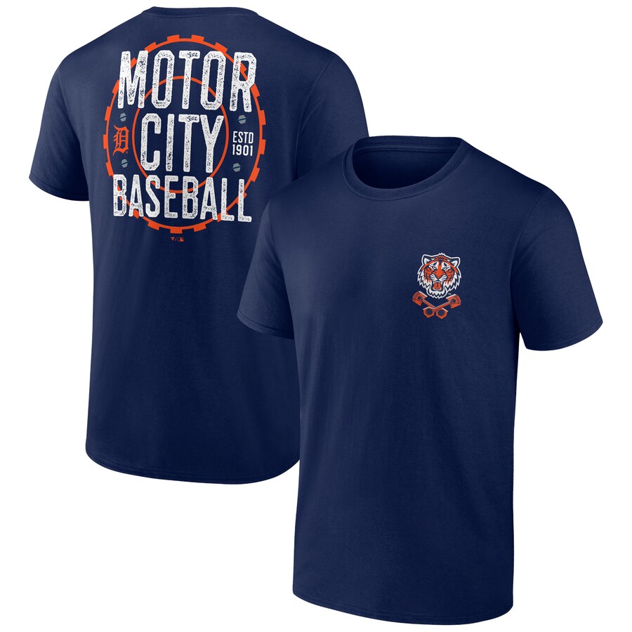 Men's Detroit Tigers Navy Bring It Motor City T-Shirt - U-jersey