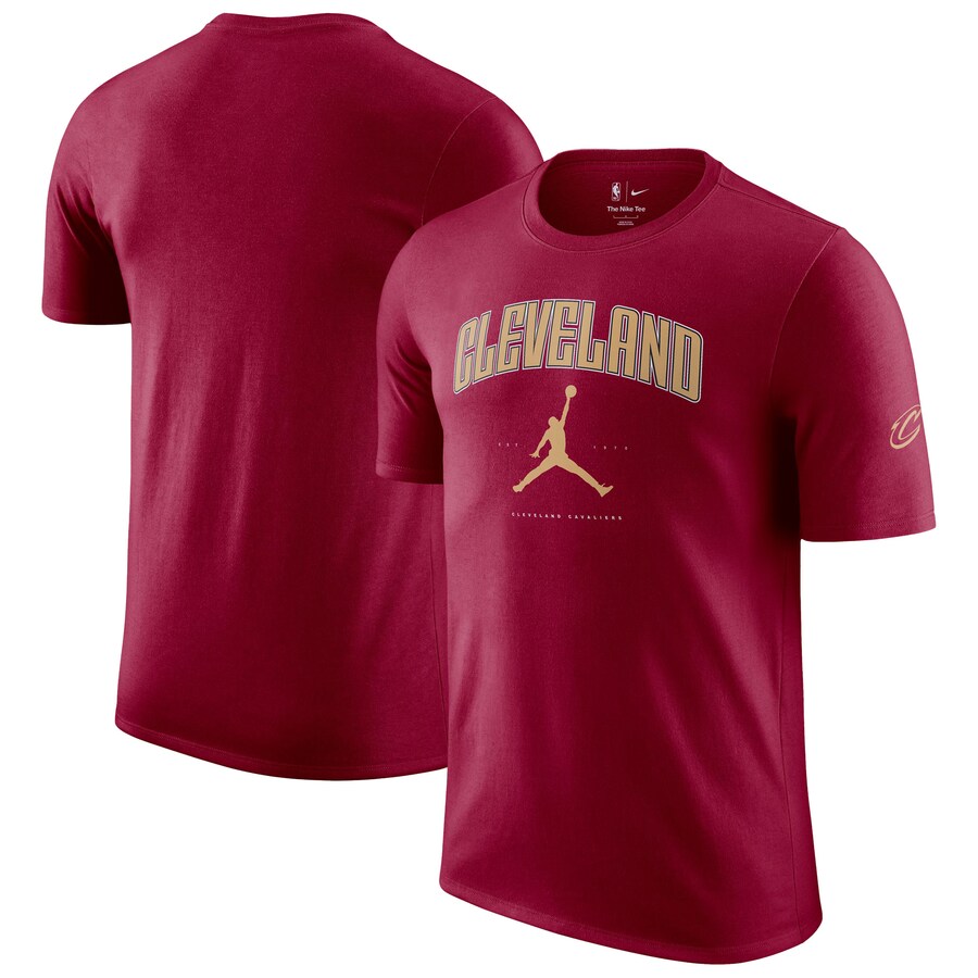 Unisex Cleveland Cavaliers Jordan Brand Wine Essential Cities T-Shirt - U-jersey