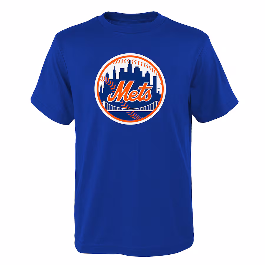 Youth New York Mets Royal Logo Primary Team T-Shirt - U-jersey