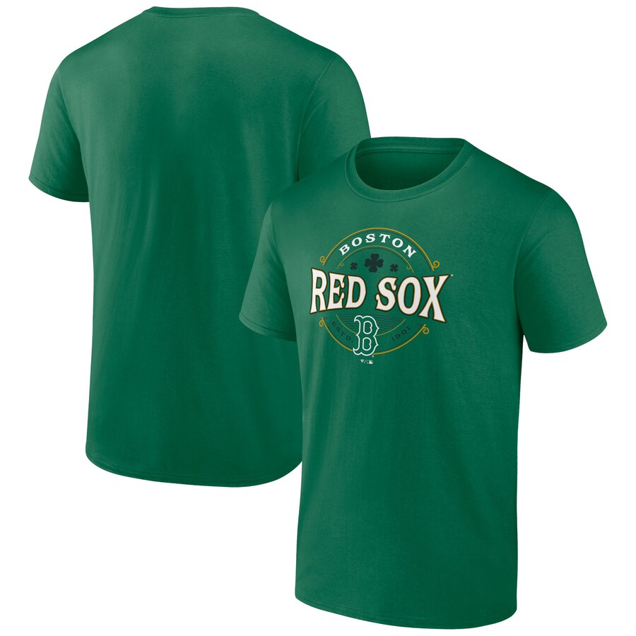 Men's Boston Red Sox Kelly Green St. Patrick's Day Lucky T-Shirt - U-jersey