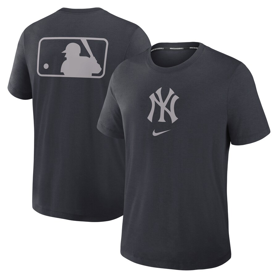 Men's New York Yankees Nike Navy Authentic Collection Early Work Tri-Blend Performance T-Shirt - U-jersey