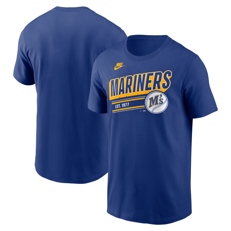 Men's Seattle Mariners Nike Royal Cooperstown Collection Retro T-Shirt - U-jersey