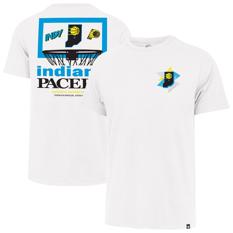 Men's Indiana Pacers  '47 White City Edition Backboard T-Shirt - U-jersey