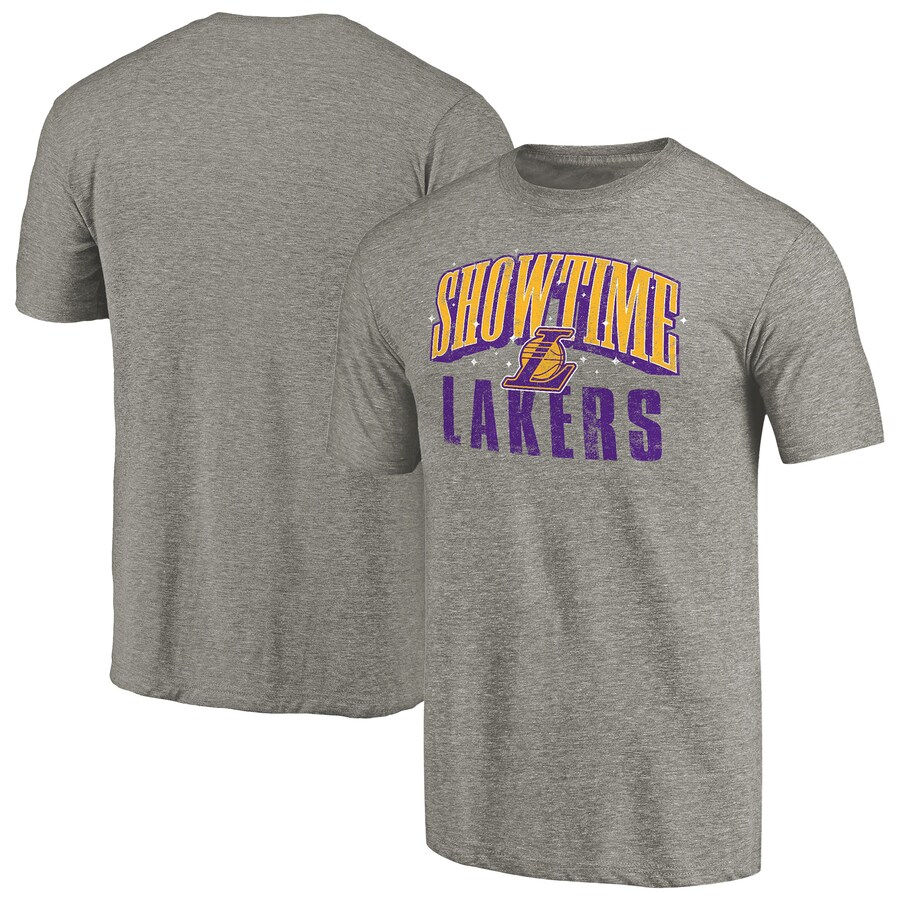 Men's Los Angeles Lakers Gray Hometown Collection Showtime Tri-Blend T-Shirt - U-jersey