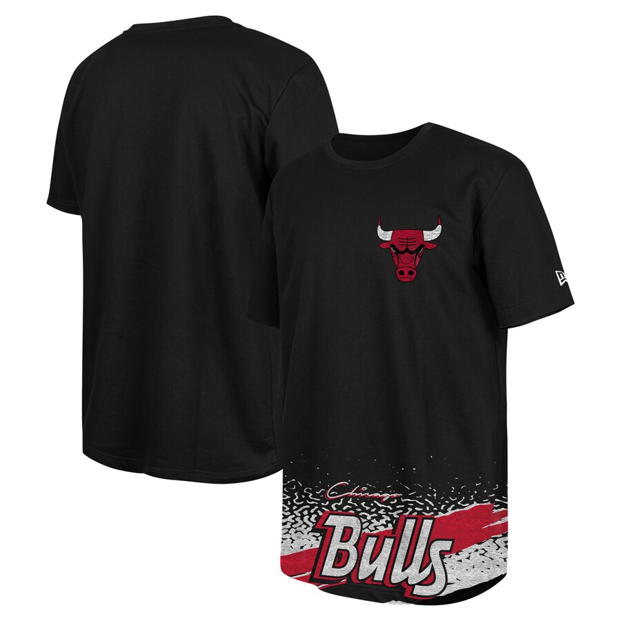 Men's Chicago Bulls New Era Black Sport Classic T-Shirt - U-jersey