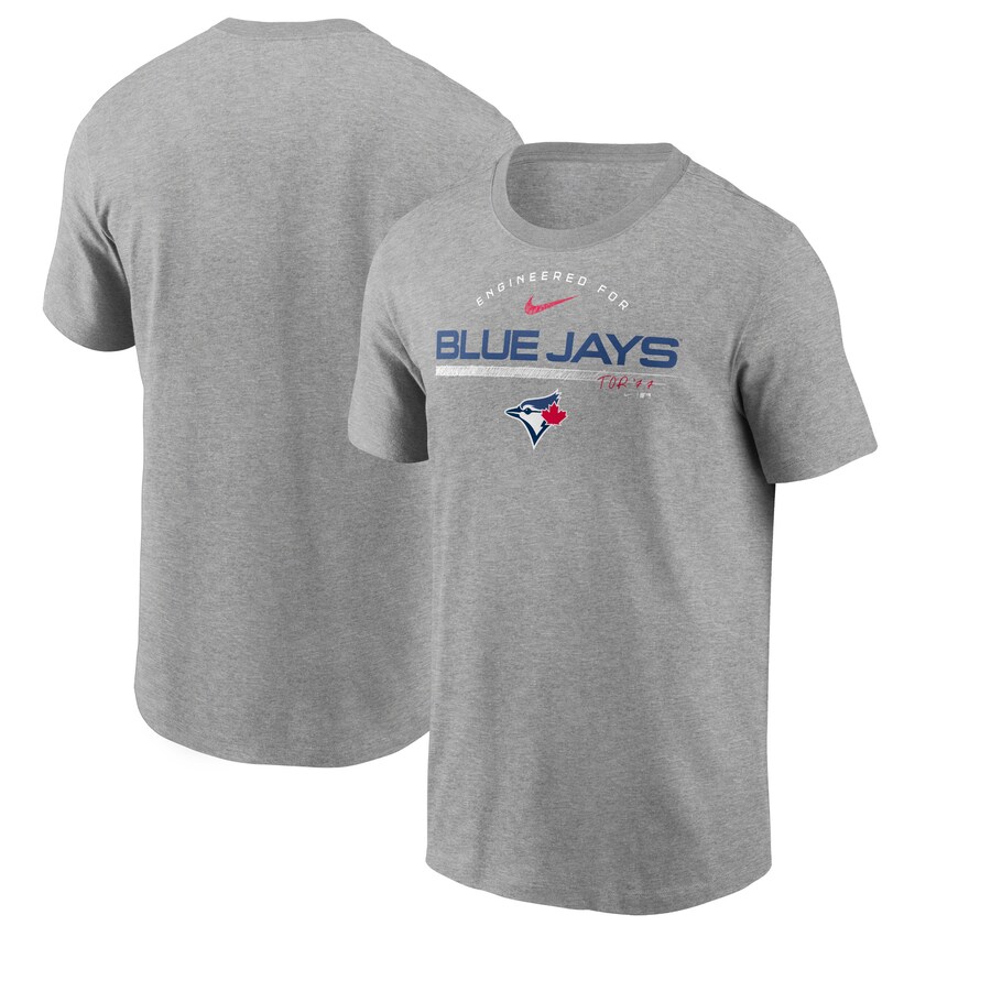 Men's Toronto Blue Jays Nike Heather Gray Team Engineered Performance T-Shirt - U-jersey