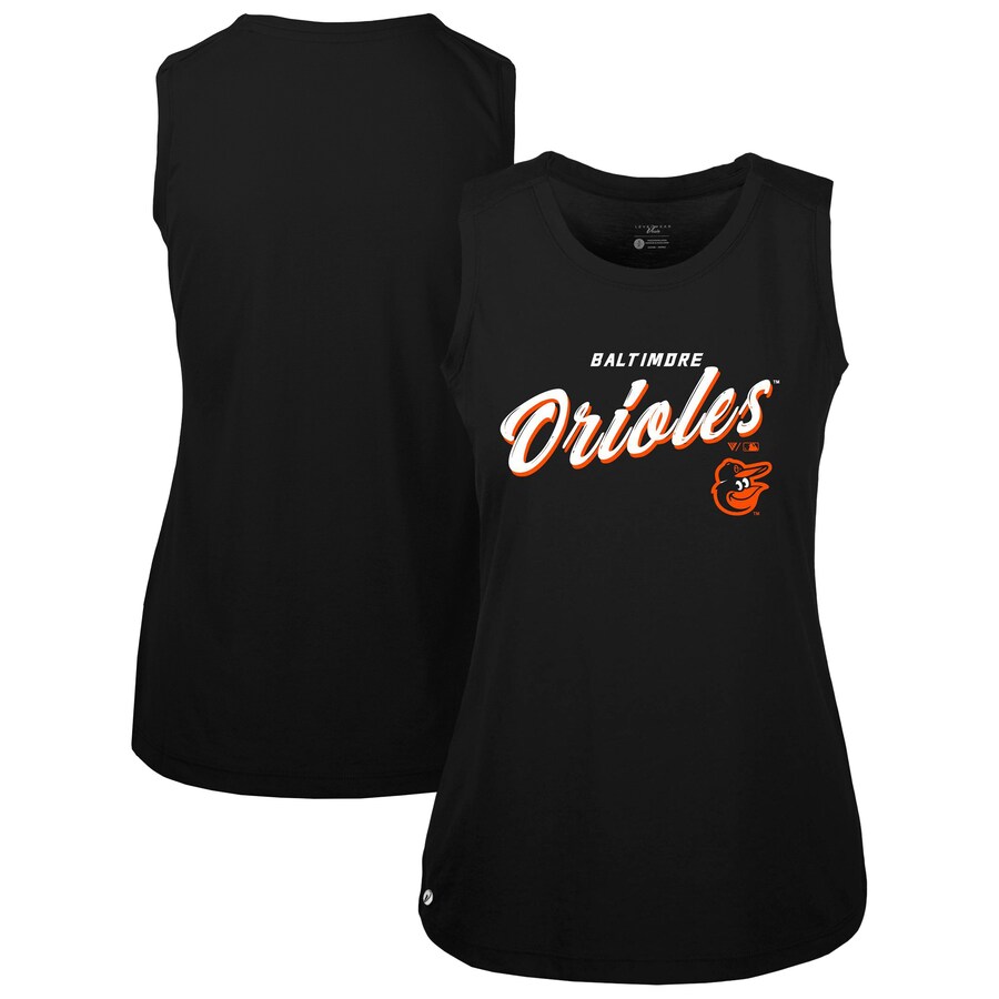 Women's Baltimore Orioles Levelwear Black Macy Tank Top - U-jersey