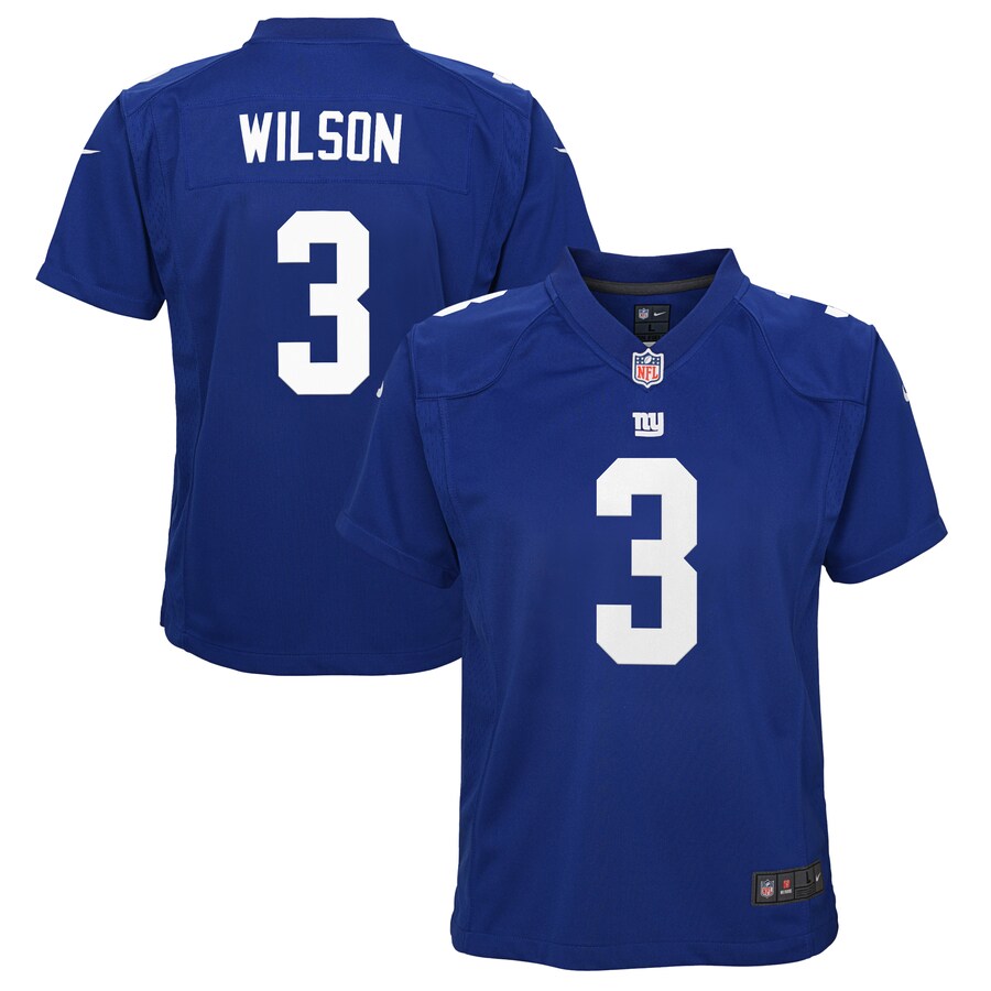 Youth New York Giants Russell Wilson Nike Royal Game Jersey - U-jersey