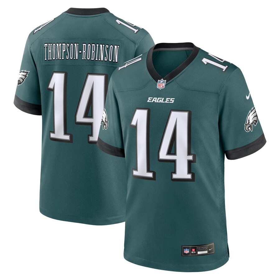 Men's Philadelphia Eagles Dorian Thompson-Robinson Nike Midnight Green Team Game Jersey - U-jersey