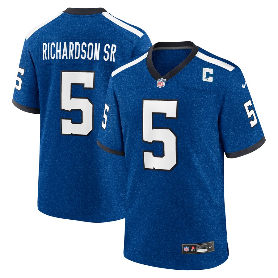 Men's Indianapolis Colts Anthony Richardson Sr. Nike Royal Alternate Indiana Nights Game Jersey - U-jersey